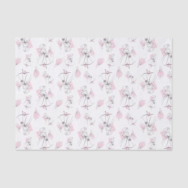 Papel multistecidular Fashion Bride Pink Group (Frente )