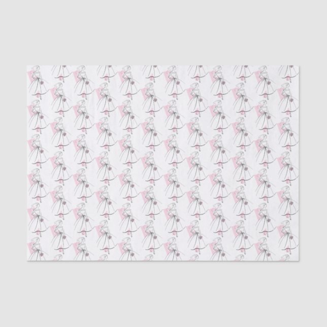 Papel multitecido rosa cor-de-rosa para moda (Frente )