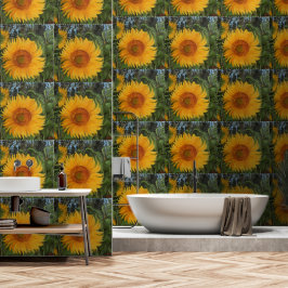 Papel mural con girasoles que alegrarán tu hogar