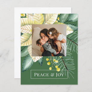 PAPEL Natal Flor De Inverno Paz E Jovens Foto