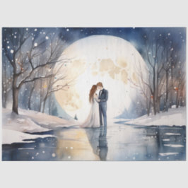 Papel no casamento no inverno