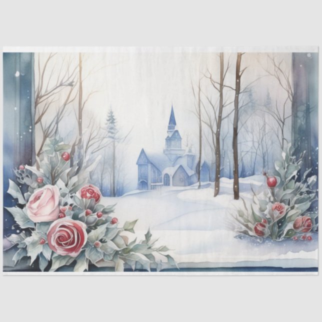 Papel no casamento no inverno (Frente )