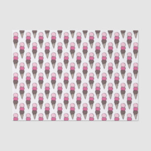 Papel no Tecido da Festa de aniversário do sorvete