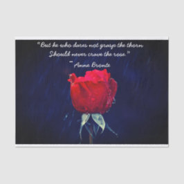 Papel no tecido da rosa vermelha