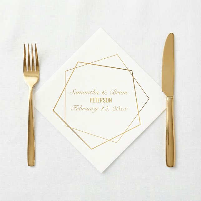 Papel Noiva Elegante e noivo, guardanapo de casamento (Criador carregado)