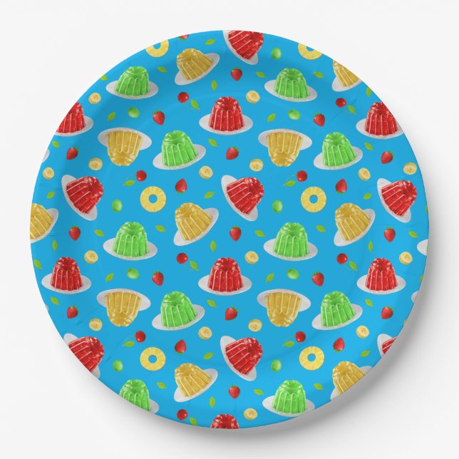 Papel Olá, prato de gelatina (Frente)
