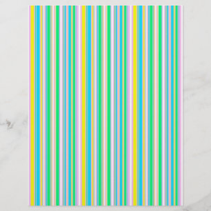 Papel origami com listras pastel