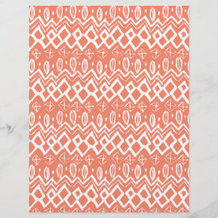 Papel origami com padrão tribal branco