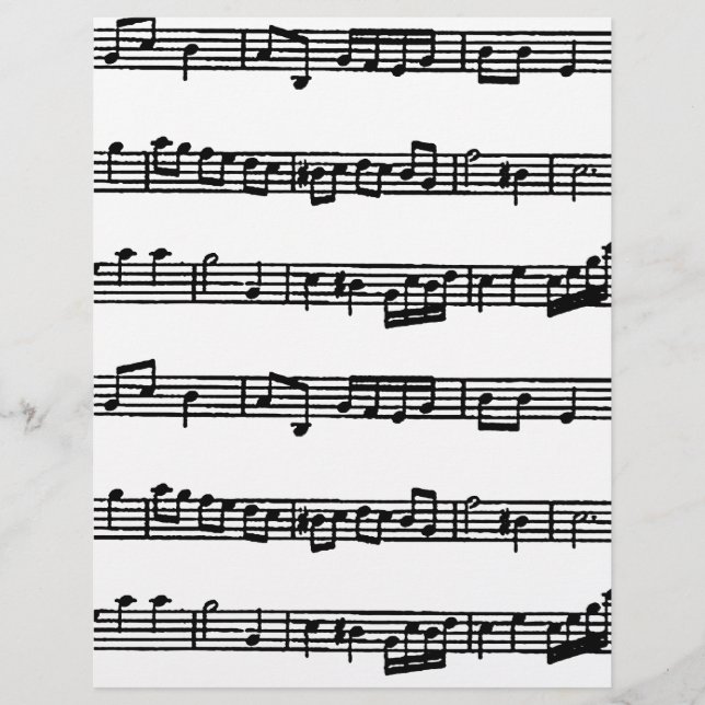 Papel origami de pontuação musical (Frente)