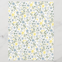 Papel-padrão bonito para flores amarelas pequenas