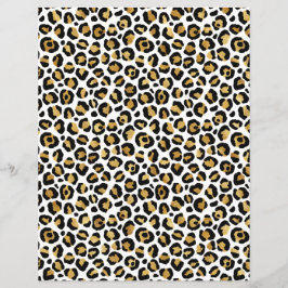 Papel-padrão para manchas-leopardo Douradas pretas