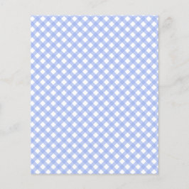 Papel-papa-papa-papelão de Gingham Azul-Bebê-Cute