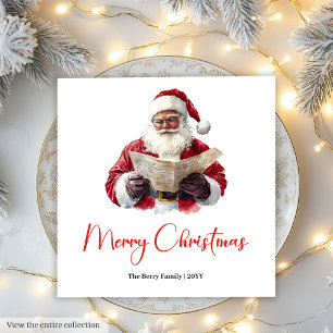 Papel Papai Noel Chic Guardanapo de Natal Editável Tendê