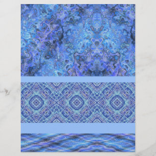 Papel para Álbum de Recortes Blue Sampler 2 Lados