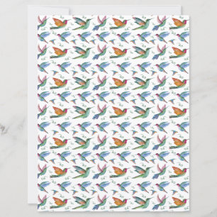 Papel para Álbum de Recortes de Beija-flores