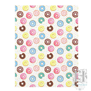 Papel para Álbum de Recortes de Donuts