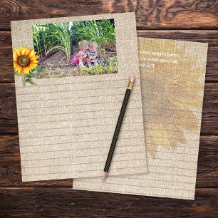 Papel para Álbum de Recortes de Girassol Foto Pers