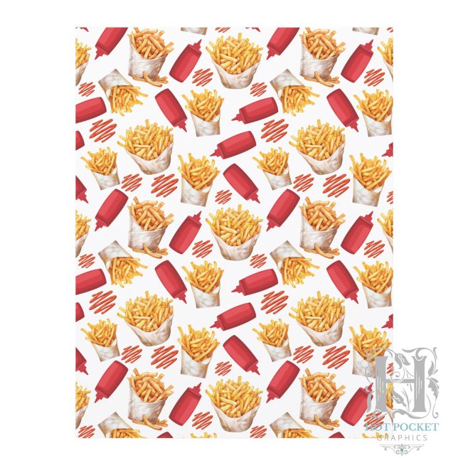 Papel para Álbum de Recortes de Ketchup e Batatas  (Criador carregado)