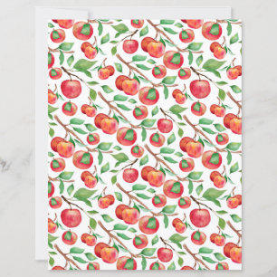 Papel para Álbum de Recortes de Maçãs