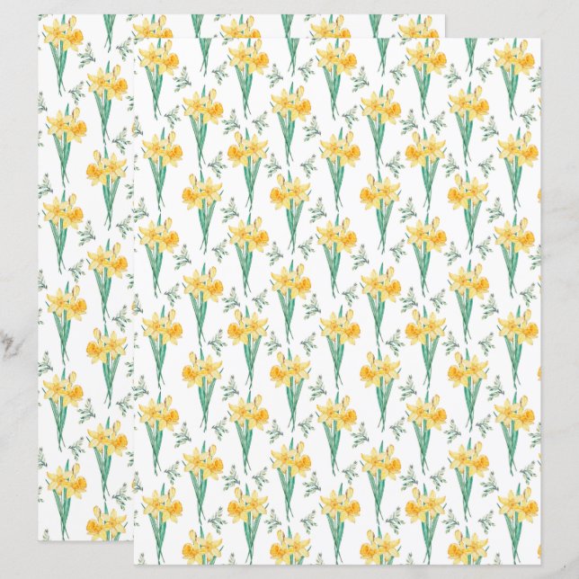 Papel para Álbum de Recortes de Narciso (Frente/Verso)
