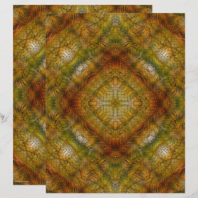 Papel para Álbum de Recortes Jardim Sereno ET Pági (Frente/Verso)