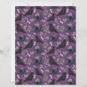 Papel para Álbum de Recortes Raven em Roxo