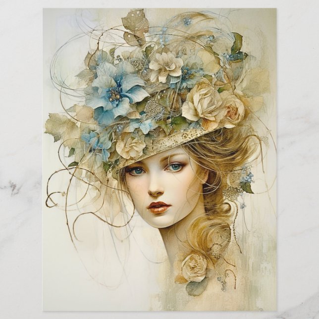 Papel para Álbum de Recortes Vislumbre da Senhora (Frente)