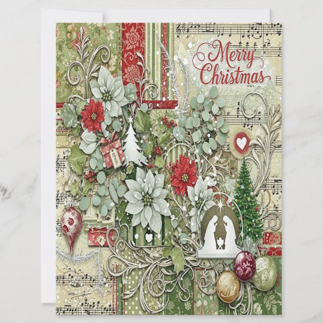 Papel para artesanato de Natal da Natividade (Frente)