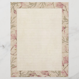 Papel para Escrevendo Florais em Links