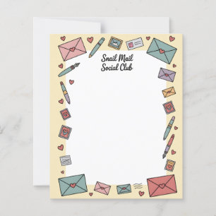 Papel para Escrita de Cartas de Amigo Pen Pal pelo