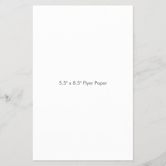 Papel para Flyer 14 cm x 21,5 cm (Frente)