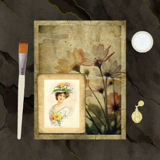 Papel para mandris das flores afladas