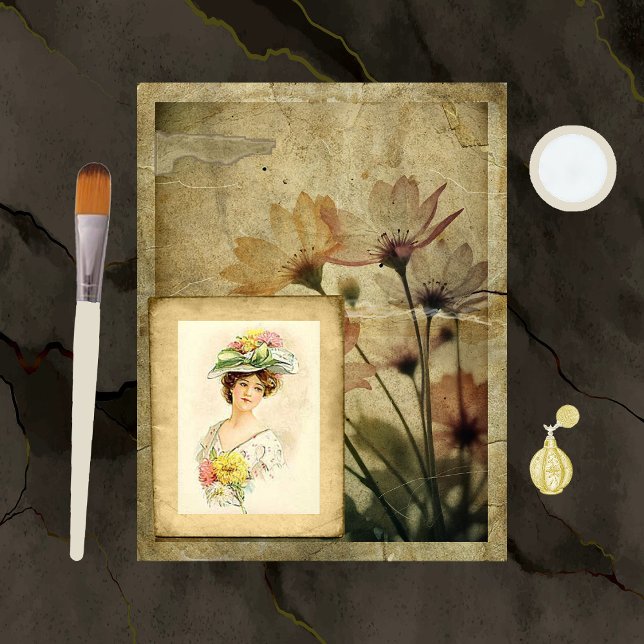 Papel para mandris das flores afladas (Criador carregado)