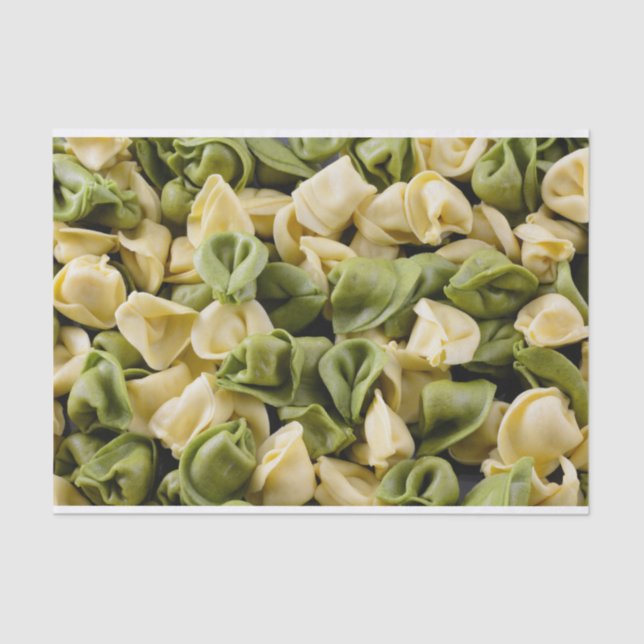 Papel para massas alimentícias, de tortellini, cru (Frente )
