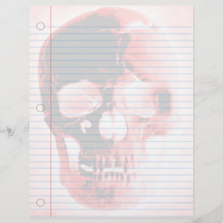 Papel para notebook com Gótico de crânio vampiro