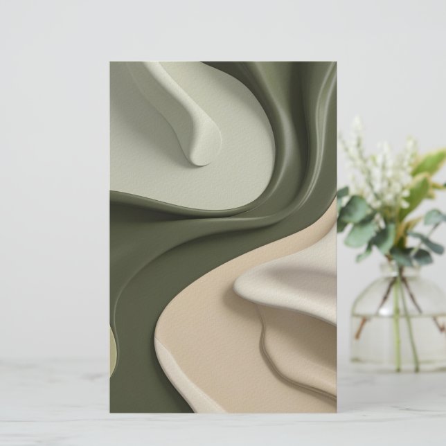 Papel para papelaria polivalente em na moda gráfic (Em pé/Frente)