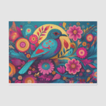 Papel para Pássaros de Arte de Folha de Disco