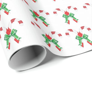 Papel para presentes de Natal Candy Cane