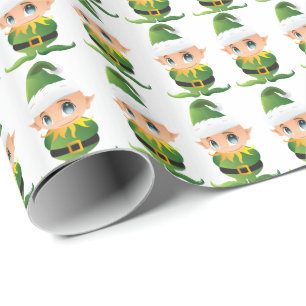 Papel para presentes de Natal dos Papai noel Elves
