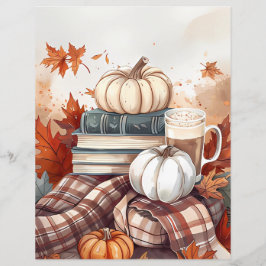 Papel para raspagem de abóbora de abóbora de queda