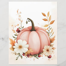 Papel para raspagem de abóbora de abóbora de queda