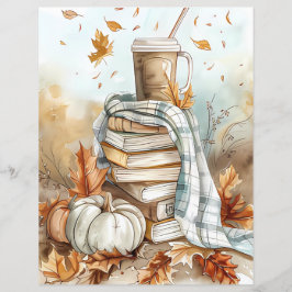 Papel para raspagem de abóbora de abóbora de queda