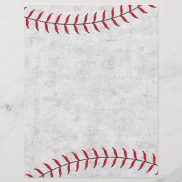 Papel para raspagem de beisebol com costuras verme