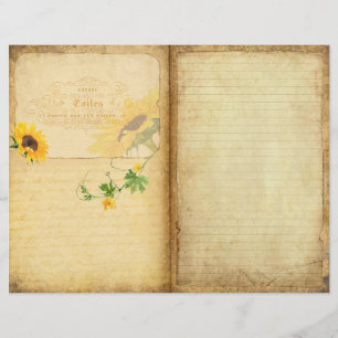 Papel para revistas de Diário de girassol