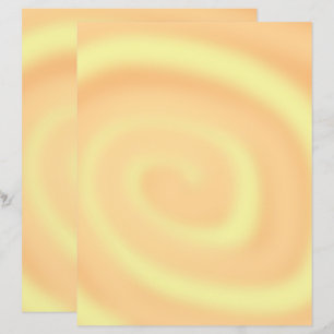 Papel para roscagem em espiral laranja e amarelo