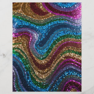 Papel para Scrapbook Lirios Multicolor Brilhante