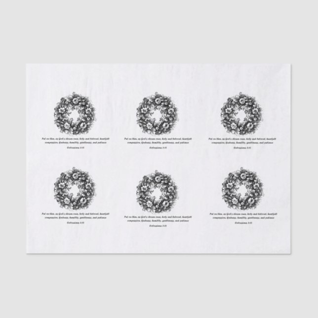 Papel para tecidos bíblias verso e correia (Frente )