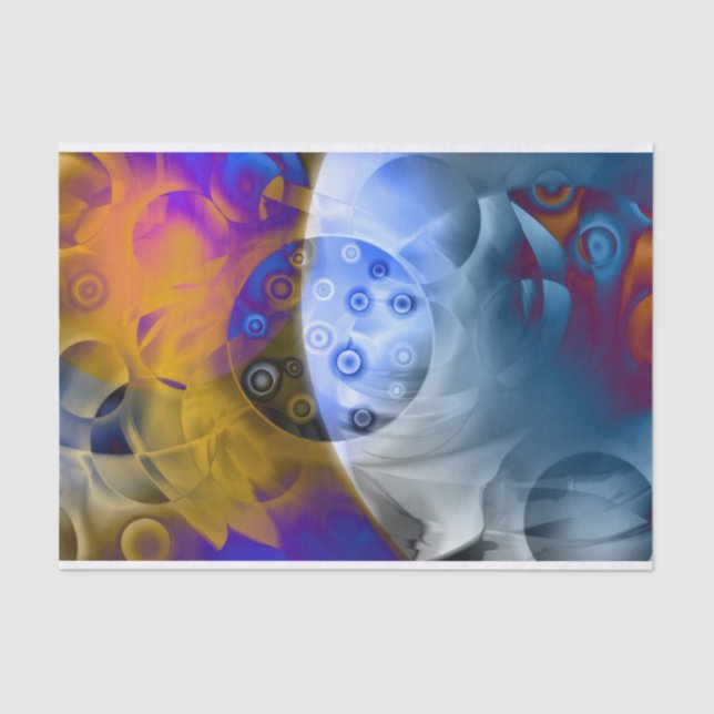 papel para tecidos de abstrato atômico (Frente )