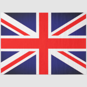 Papel para tecidos de bandeira britânica