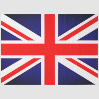 Papel para tecidos de bandeira britânica
